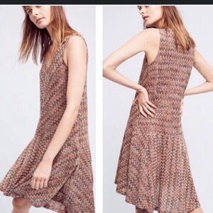 Maeve Chevron Pattern Sleeveless Dress